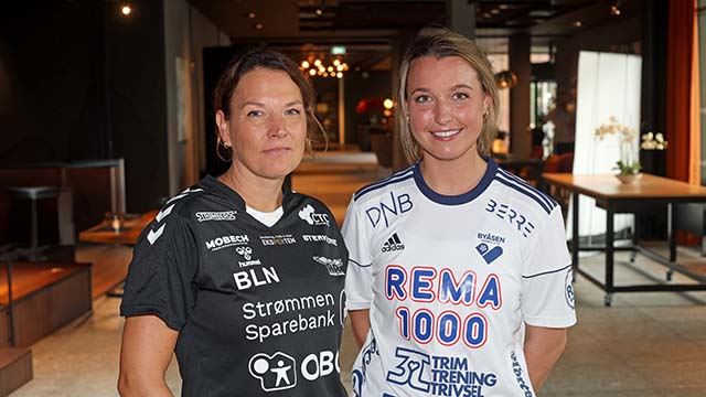 Nye trenere: Bente Lunke Norum i Ravens (t.v) og Ane Mällberg i Byåsen. Trenere Ravens og Byåsen