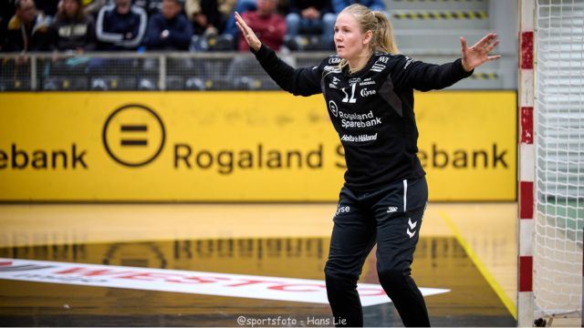 Rikke Granlund hadde en fantastisk start på kampen i Ungarn. Bildet er fra en tidligere kamp. 20250910 Rikke Marie Granlund 1.jpg