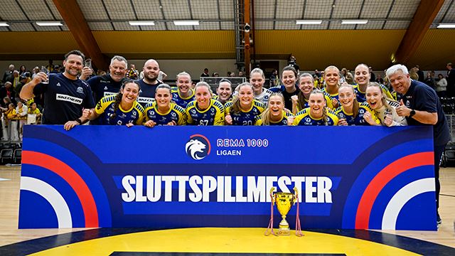 Sola 20260531. 
Storhamar vant  sluttspillfinalen i håndball mellom Sola og Storhamar i Åsenhallen.
Foto: Carina Johansen / NTB