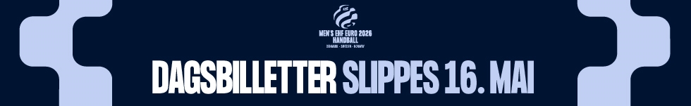 EM2026 Dagsbilletter i salg