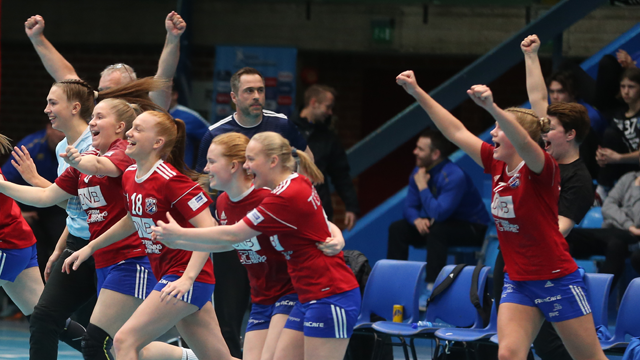 Det ventes jubel når Håndballens Hederspriser skal deles ut. (Illustrasjonsfoto) 20190407_jubelillustrasjon_LERØY_640x360web.png