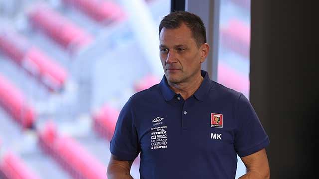 Ti av 11 motstandere tror ikke at Arendal vinner noe, men Marinko Kurtovic tror på både NM-gull og sluttspillseier. Foto: Svein André Svendsen.er noe, menMarinko Kurtovic er optimist 20190827-Avkast-ØIF-Arendal-Kurtovic,-Marinko-Foto-Svein-André-Svendsen.jpg