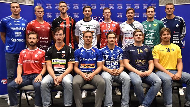 Øverst fra venstre: Oskar Olafsson (Drammen), Theodor Greger Jansen (Nøtterøy), Kristian Rammel (ØIF Arendal), Tobias Rivesjô (Runar Sandefjord), Gabriel Setterblom (Kolstad), Thomas Solstad (Elverum), Sondre Gjerdalen (Fjellhammer), Eirik Køpp (Kristiansand Topphåndball). Nederst fra venstre: Stian Brevik (Haslum HK), Hannes Nyström (Halden Topphåndball), Fredrik Skognes Svendsen (Sandefjord), Tord Haugseng (Nærbø), Fredrik Clementsen (Bergen Håndball), Aksel Strupstad (Bækkelaget Håndball Elite). Avkast REMA 1000-ligaen 2021-22