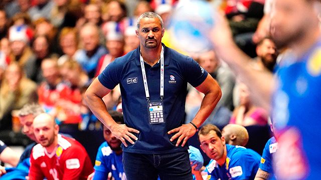 Didier Dinart ledet Frankrike under håndball-EM for menn i 2020. Tidligere trener for Frankrike
