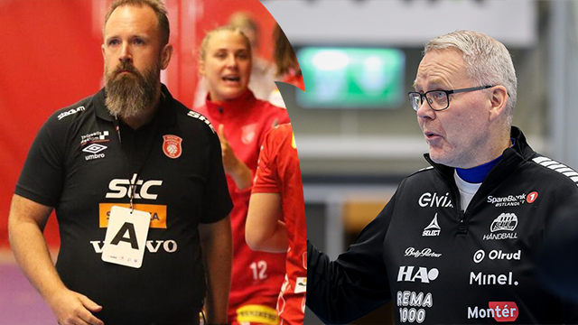 Daniel Birkelund (t.v) og Axel Stefansson. Foto: Skövde HF og Stian Bye Hogsveen 20220512 Daniel Birkelund_Axel Steffanson.png