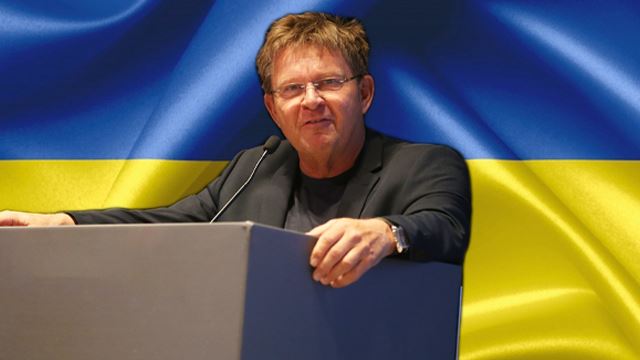 Håndballpresident Kåre Geir Lio (fotomontasje). Lio Ukraina.jpg