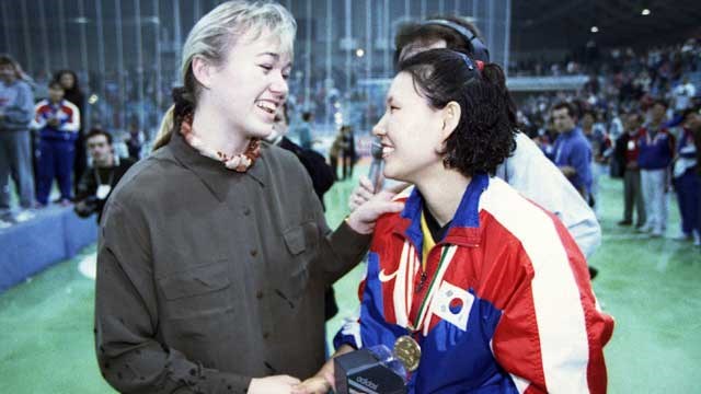 1995 VM Cecilie gir bort bestemannspremien