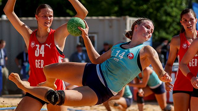 Ine Grimsrud er tatt ut i EM-troppen. Her fra World Games i 2022. Ine Grimsrud
The World Games 2022 Handball at Sloss Furnace Tuesday, July 12, 2022, in Birmingham, Ala. (Photo/Butch Dill)