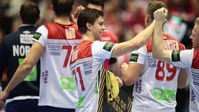 Alexander Blonz ble kåret til banens beste spiller mot Chile. Foto: Lise Åserud, NTB scanpix 20190115-LMS-Blonz,-Alexander.jpg