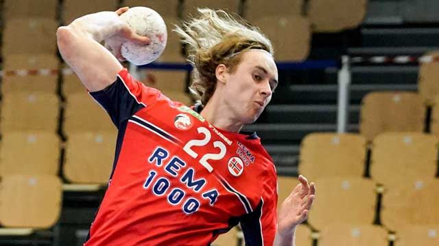 Thomas Boilesen er med rekruttlaget til Polen. Bildet fra en tidligere kamp. 20210108 Norge-Hviterussland