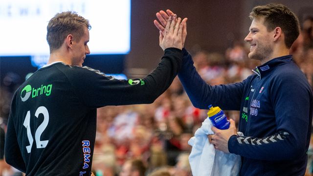 – Innsatsvilje for meg er å gi 100 prosent, alt for Norge, sier Torbjørn Bergerud. 20211107 Kristian Sæverås og Torbjørn Bergerud Gjensdige Cup Foto Annika Byrde NTB.jpg