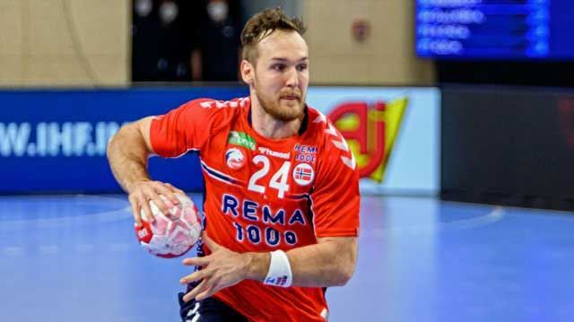 Christian O'Sullivan var meget god for Norge og scoret fire mål mot Brasil. 20210312_christian-osullivan_foto-stefan-ivanovirscg_640x360web.jpg