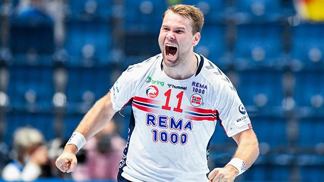 Bratislava, Slovakia 20220121. Norges Petter Øverby under håndballkampen mellom Tyskland og Norge på Ondrej Nepela Arena i Bratislava under EM 2022 i Slovakia og Ungarn.