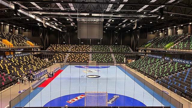 Trondheim spektrum pyntes til fest Foran Gjensidige Cup 2023