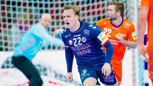 Tobias Grøndahl fra kampen mot Nederland i EM 2024. 20240119 Tobias Grøndahl.jpg