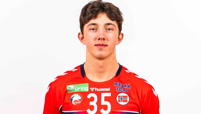 Kasper Thorsen Lie scoret syv mål og ble kampens toppscorer mot Polen. 20210104_LMR_Kasper Lien_Foto NTB_640x360web.jpg