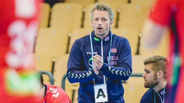 Geir Erlandsen måtte se laget sitt slått av Polen. Geir Erlandsen