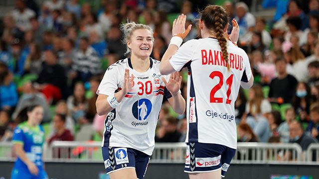 Maren Aardahl debuterte for Håndballjentene under EHF EURO Cup i oktober. Håndballjentene i EHF EURO Cup 2021