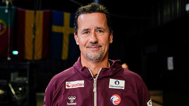 Larvik 20241026. 
Kommende landslagssjef Ole Gustav Gjekstad før landskampen i håndball mellom Norge og Danmark  i Jotron Arena, før håndball-EM i Østerrike, Ungarn og Sveits i desember.
Foto: Beate Oma Dahle / NTB