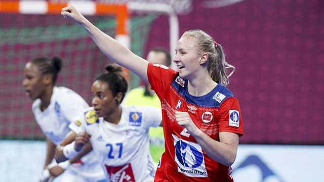 Henny Reistad storspilte og scoret seks mål for Norge. Foto: Vidar Ruud NTB/Scanpix 20190324-LKS-Reistad,-Henny-Foto-Vidar-Ruud,-NTB-scanpix.jpg