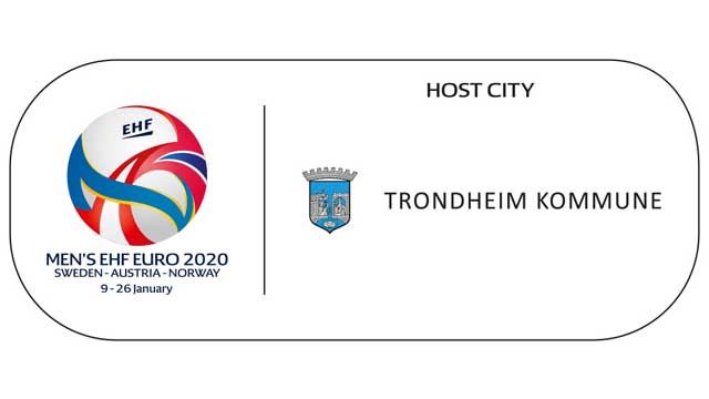 Logo Trondheim kommune Host City Euro 2020