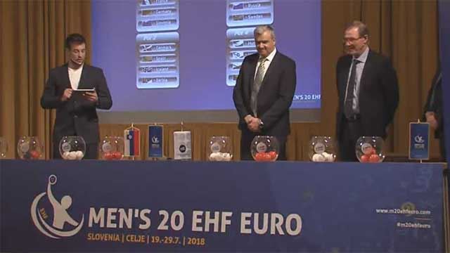 EM-gruppene for Juniorgutta ble trukket mandag. Foto: EHFM Illustrasjonsbilde-trekning-Junior_EM-2018-640x360web.jpg