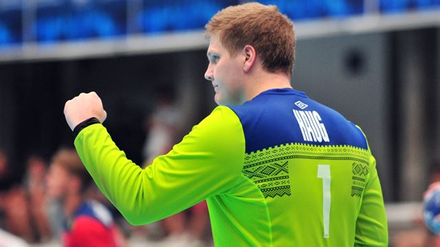Norges sisteskanse og dagens beste spiller, Robin Paulsen Haug. 20190715_LM98_Nor-Dan.jpg