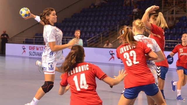 Kristina Novak (bildet) og Thale Rushfeldt Deila ble Norges mestscorende med seks mål hver. Det holdt ikke til seier mot Nederland. 20170800-lk00-novak-kristina_460.jpg