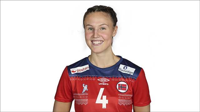 Tuva Høve scoret seks mål i seieren over Danmark. Foto: Svein André Svendsen/NHF 20180619-LK00-Høve,-Tuva-Ulsaker.jpg