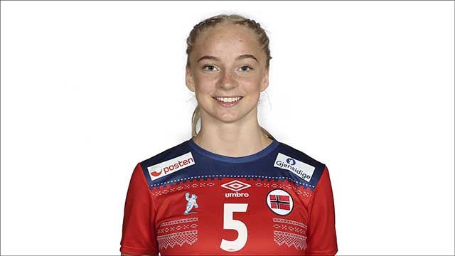 Henrikke Kjølholdt var en av to norske åttemåls-scorere. Foto: Svein André Svendsen/NHF 20180619-LK00-Kjølholdt,-Henrikke-Hauge.jpg
