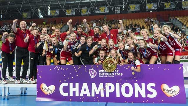 Ungarsk triumf i U-EM. Foto: EHF 20190811-U-EM-Ungarn-mestere-Foto-EHF.jpg
