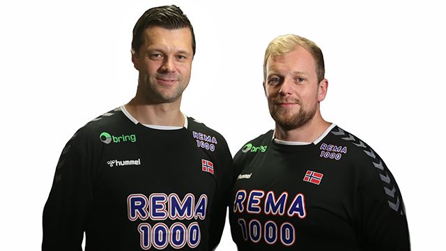 Vidar Gjesdal og Fredrik Ruud er klare for å lede Juniorgutta gjennom EM i Portugal. Trenerteam Vidar Gjesdal, Fredrik Ruud