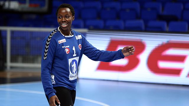 Kadija Mardalen spilte en meget god kamp i kveld, og hadde flere flotte redninger. Kadija Mardalen LK04 EM i Montenegro