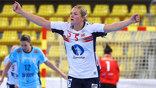 Constance Hedenstad storspilte i Norges seier mot Kroatia. Constance Hedenstad LK04 i VM i Nord-Makedonia