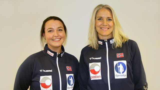 Ane Victoria Mällberg og Gro Hammerseng-Edin er Jentelandslagets trenere.