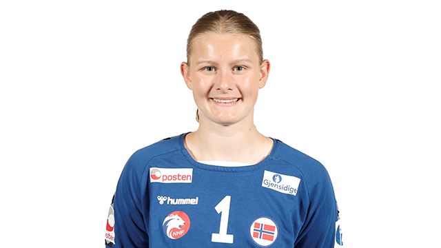 Leah Isabell Langaard hadde flere fine redninger mot Romania. Leah Isabell Langaard