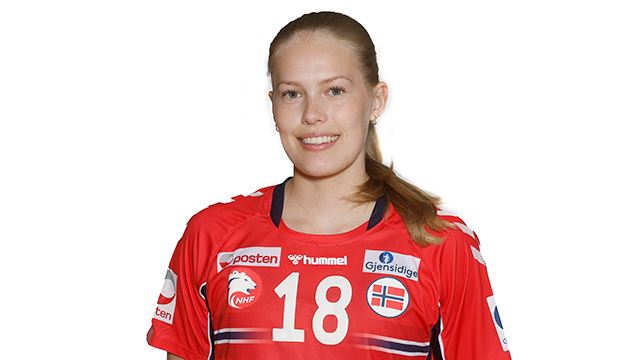 Marie Mikalsen Kvia ble Norges toppscorer mot Romania. Marie Mikalsen Kvia