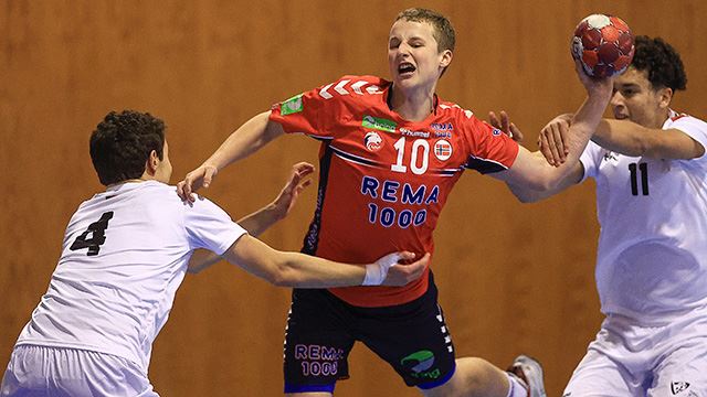Carl Colin Tønnesen ble Norges toppscorer med seks mål. Época 2023/24 NORUEGA vs PORTUGAL, em Região da Guarda, no Pavilhão Municipal da Mêda