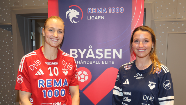 Byåsens Silje Waade sammen med trener Ane Victoria Ness Mällberg.