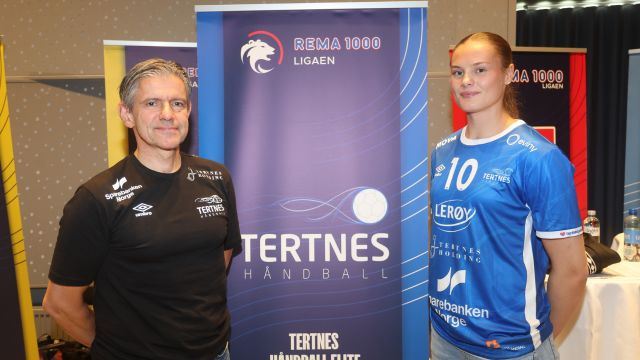 Tertnes duo på Avkast: Tertnes trener Tore Johanessen (t.v.) og Henriette Eggen.