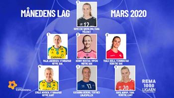 Månedens lag i REMA 1000-ligaen Kvinner