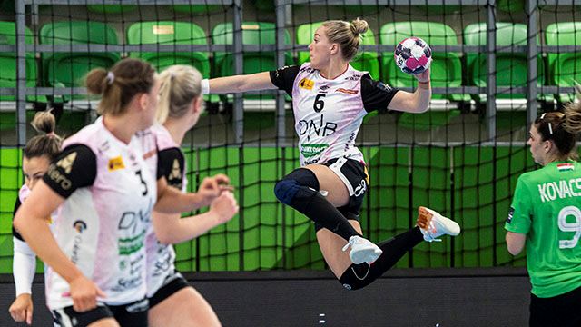 Malin Aune leverte tre scoringer mot Rostov-Don, men kunne ikke gjøre noe med at Vipers tapte med ett mål. Bildet er fra en tidligere kamp. Vipers