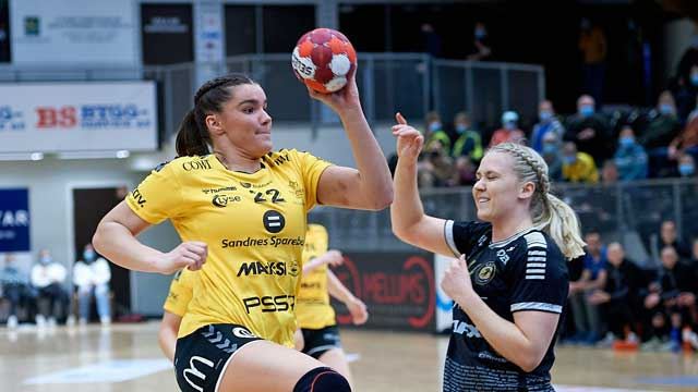 Kristina Novak spilte en kjempekamp, og kunne notere seg for åtte scoringer. Bildet er hentet fra en tidligere kamp. Kristina Novak