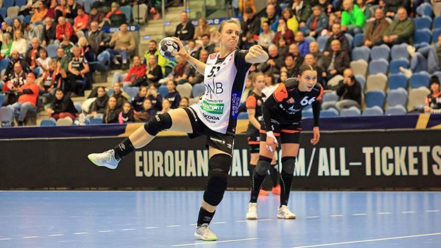 Markéta Jerábková scoret åtte mål i oppgjøret mot Brest. Her fra en tidligere kamp. Marketa Jerabkova
