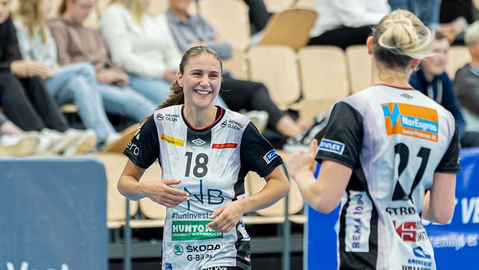Mina Hesselberg leverte en flott kamp for Vipers og ble lagets toppscorer med 7 mål. 20220908 Vipers_Mina Hesselberg_Foto_Jon_Forberg.jpg