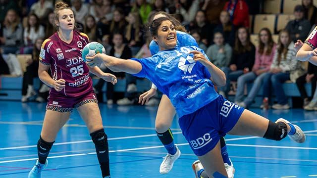 Kaptein Sherin Obaidli i e-cupkvalifiseringen mot Dijon. Molde-Dijon