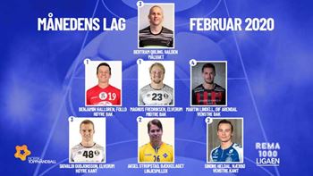 Månedens lag i REMA 1000-ligaen Menn februar
