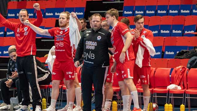 Bronsemedaljen i REMA 1000-ligaen for menn er ikke plassert. Blir det Kolstad eller Runar Sandefjord som kan juble? Jubel i Kolstad