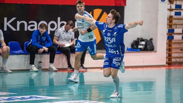 Theodor Svensgård scoret åtte mål for Nærbø i returoppgjøret i kvartfinalen i European Cup. Theodor Svensgård