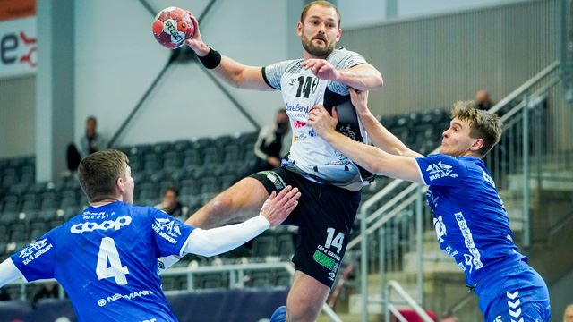 Bildet ble tatt da Elverum og Nærbø møttes i NM-finalen i 2020. Foto: NTB 2020-NM-finale-Elverum-nærbø-foto-ntb.jpg